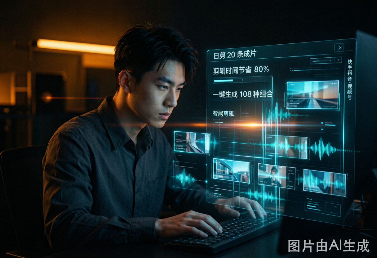 全自动剪辑系统多平台生成
