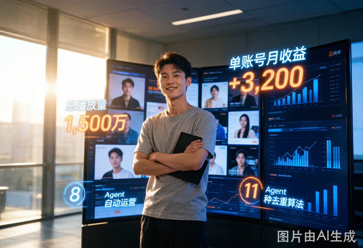 快手短剧矩阵AI全自动运营